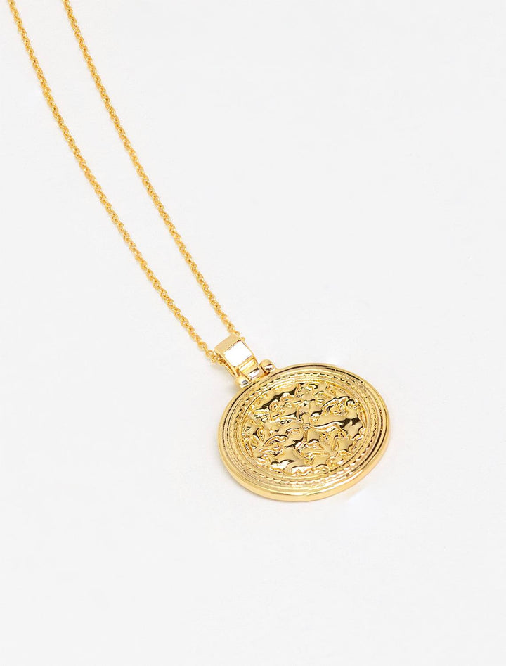 freya coin necklace in gold (2)
