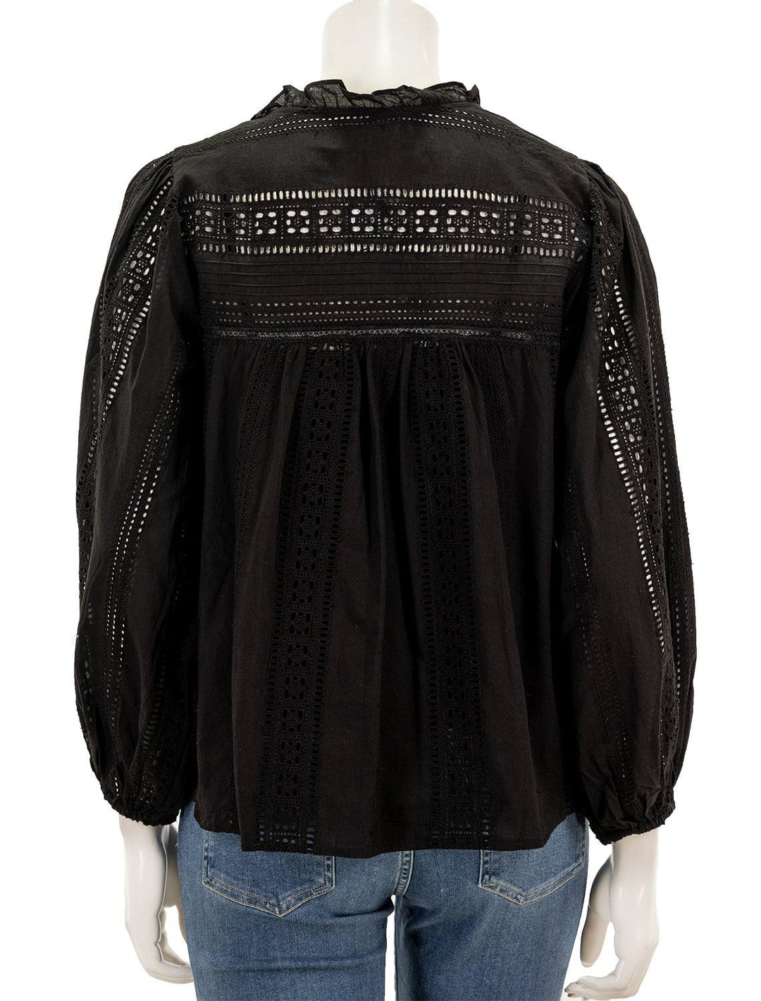 Back view of Velvet Brand's Jordy Top in Black.
