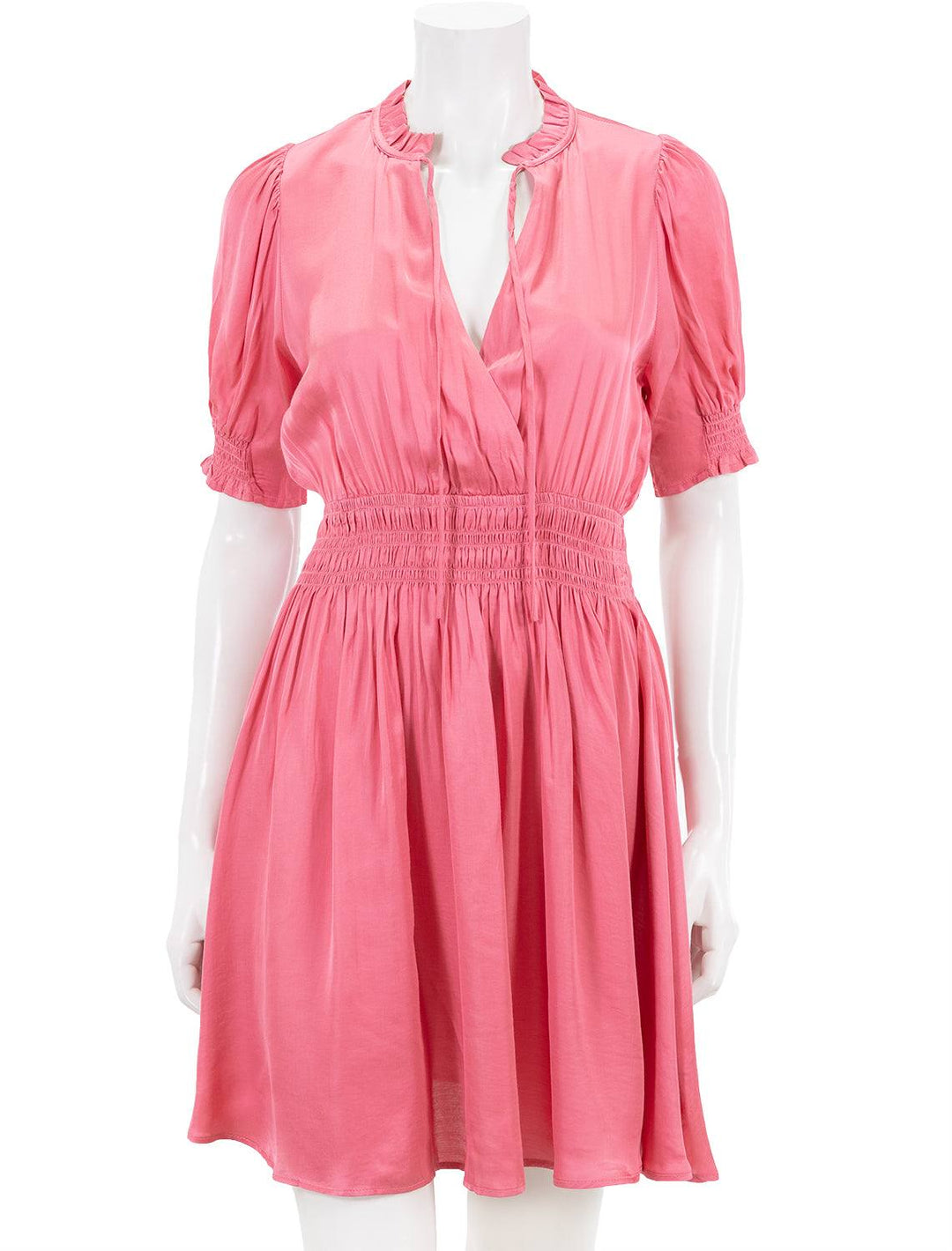 Front view of Suncoo's chaden dress in rose.