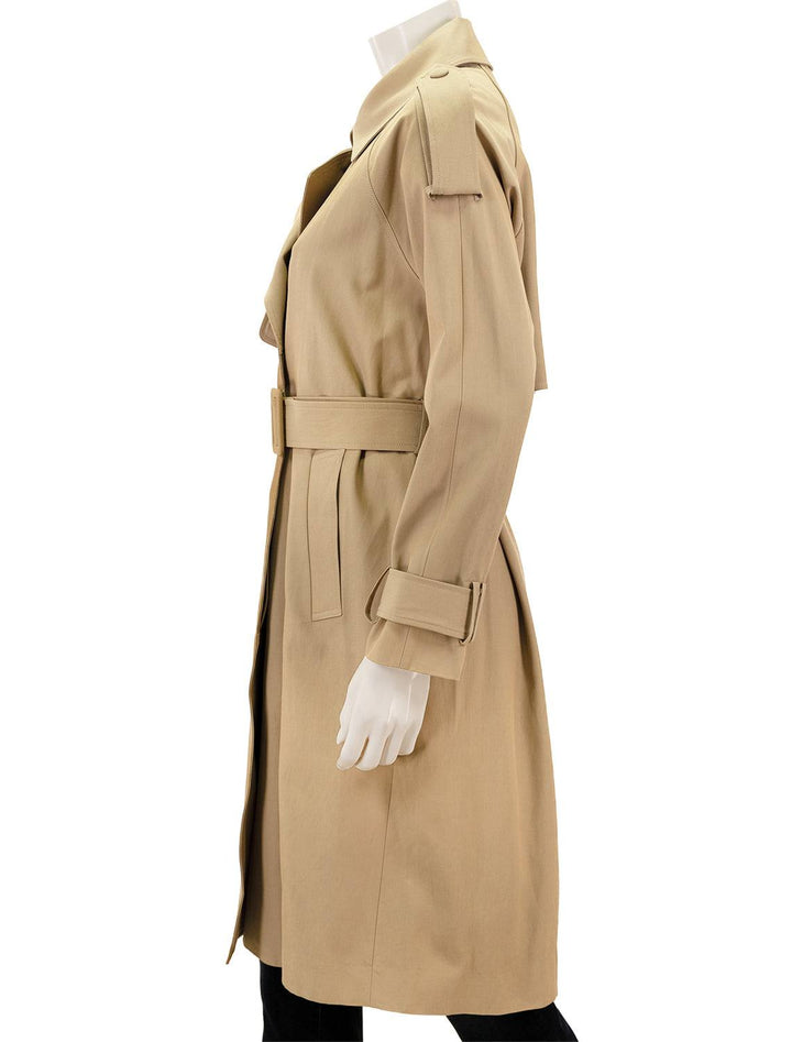 Side view of Suncoo Paris' Edda Trench in camel.