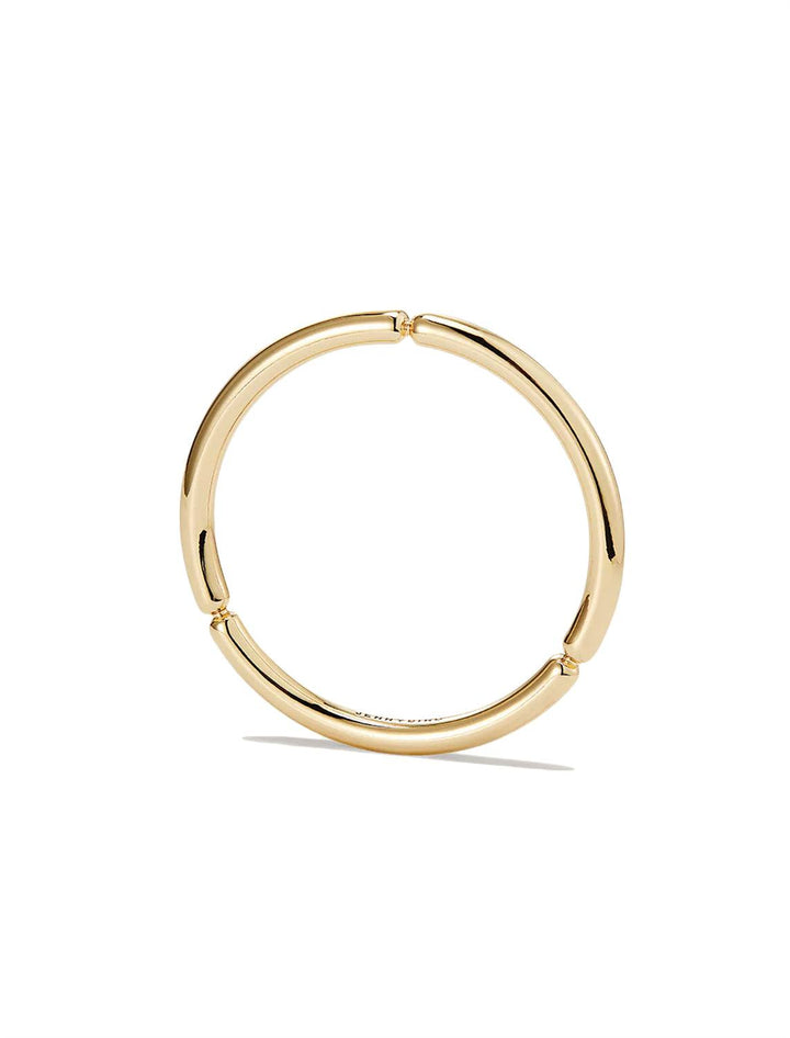 Side view of Jenny Bird's Izabella Bangle in Gold Tone Dipped Brass.