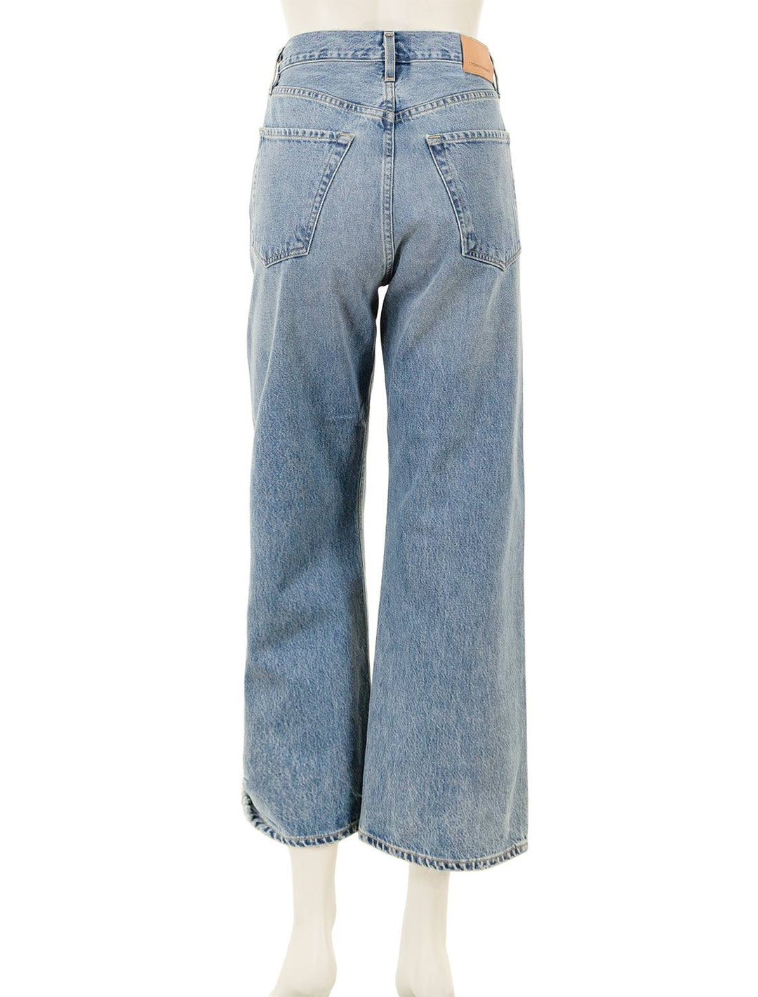 Back view of Citizens of Humanity's gaucho vintage wide leg in sodapop.