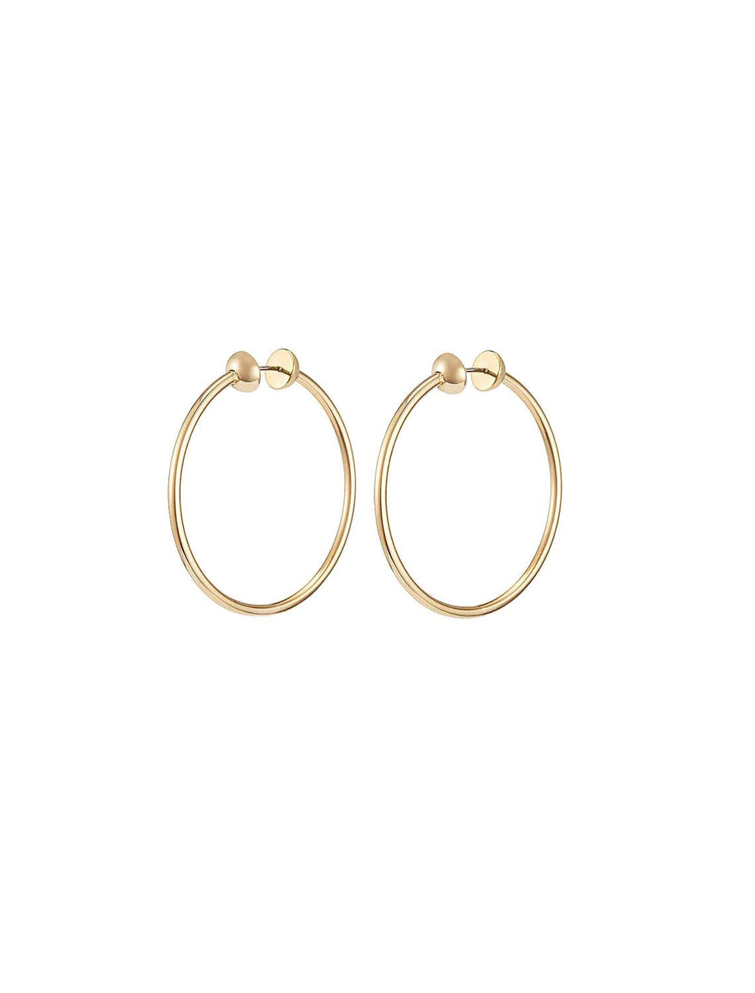 Jenny Bird new icon hoops in gold small - Twigs