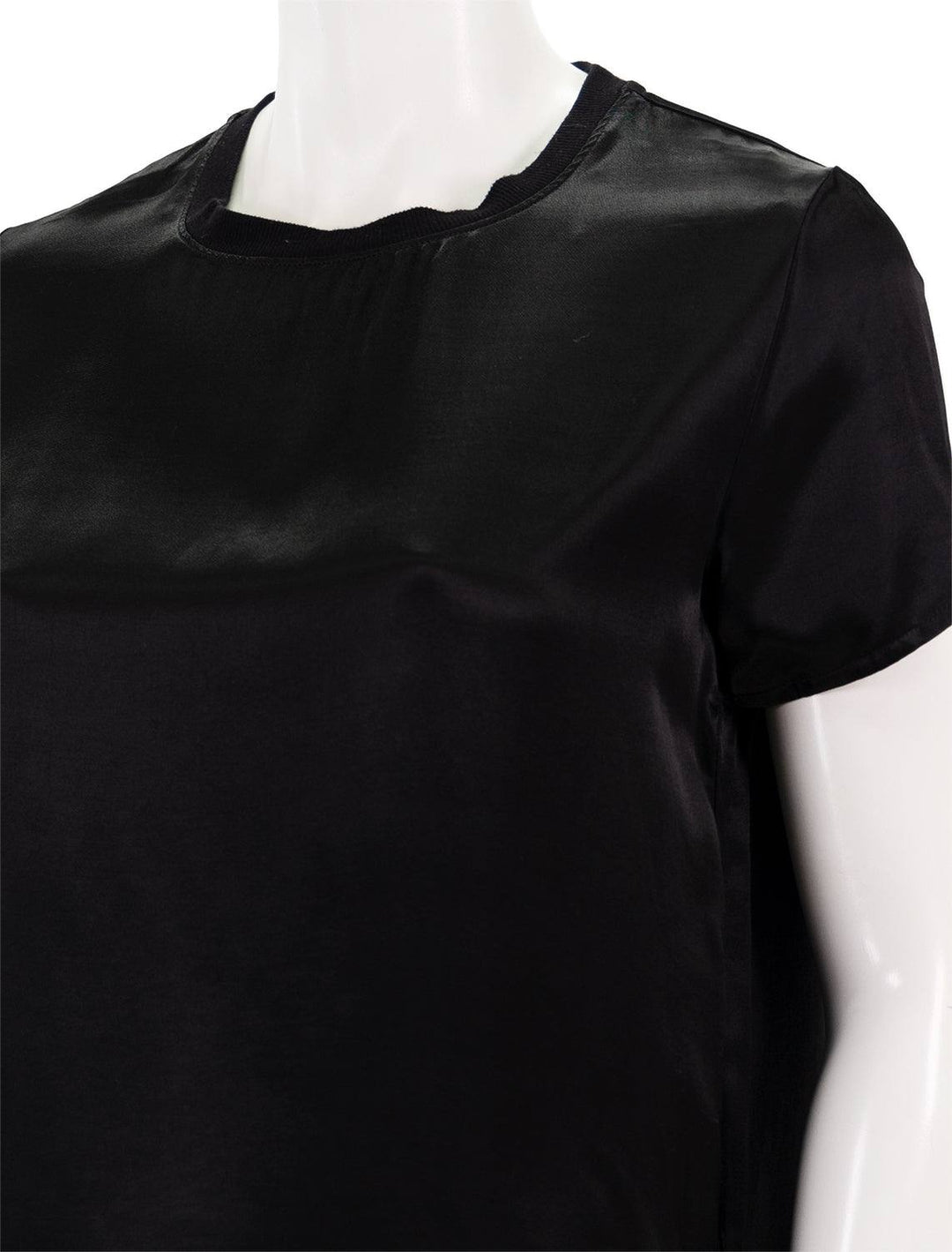 Close-up view of Nation LTD's marie tee in black.