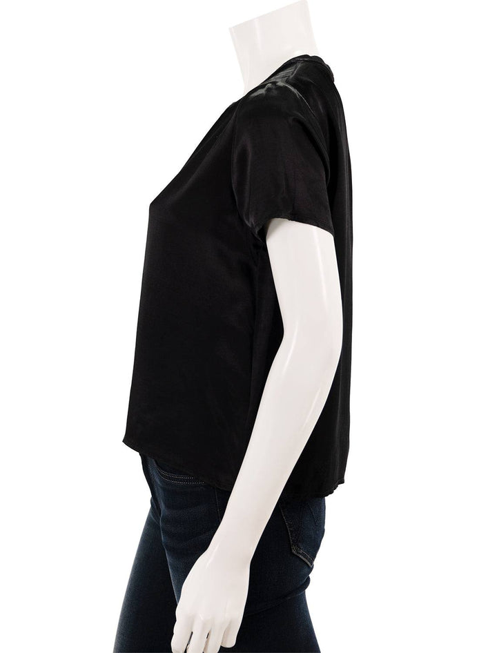 Side view of Nation LTD's marie tee in black.