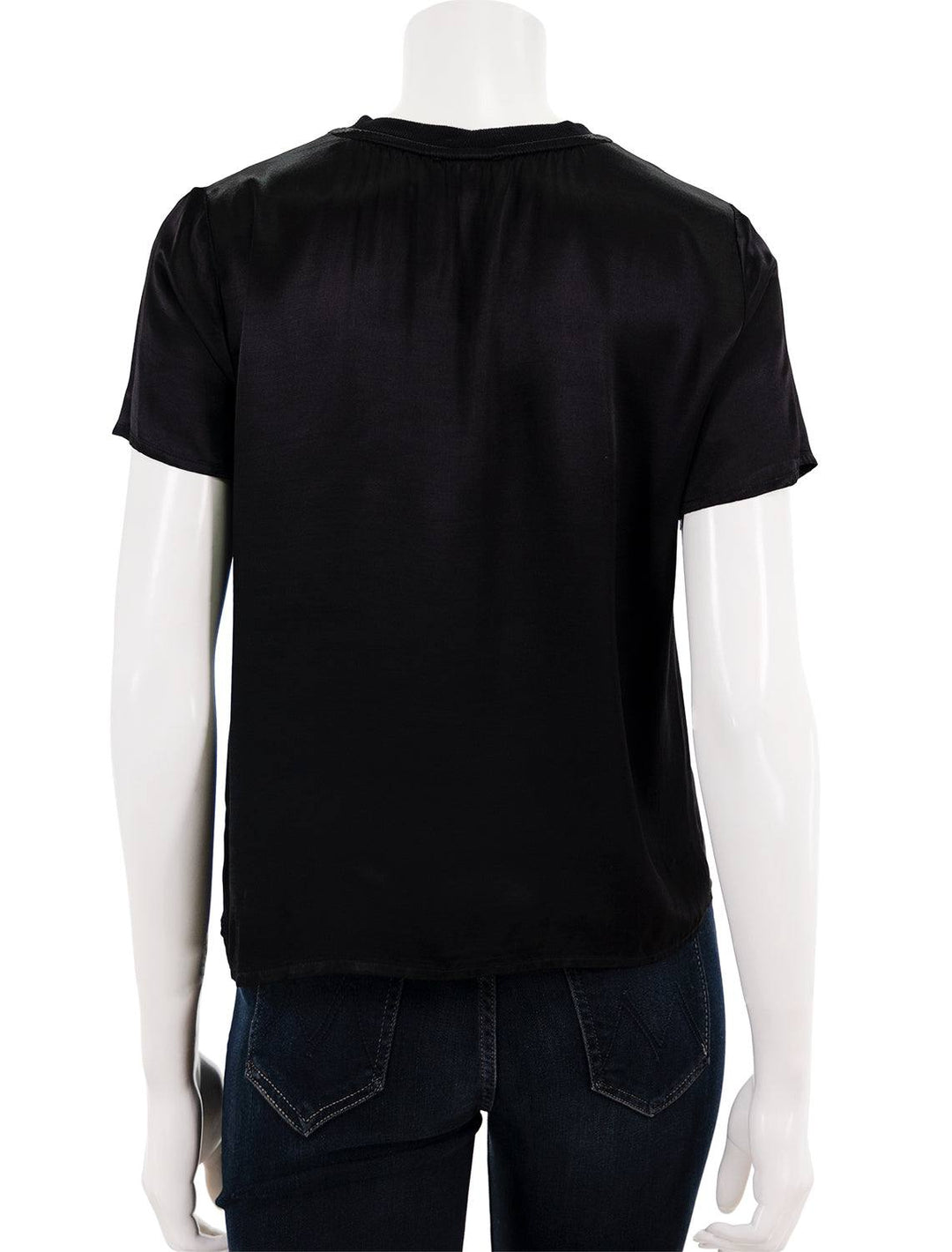 Back view of Nation LTD's marie tee in black.