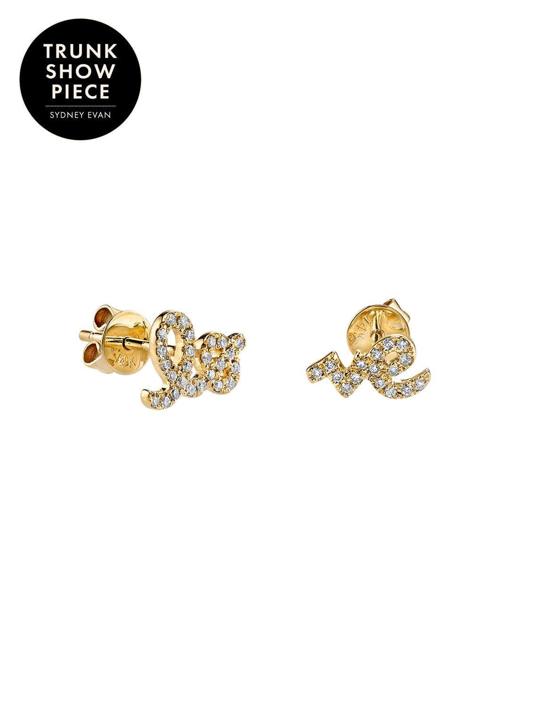 Sydney Evan "LOVE" STUD EARRINGS - Twigs