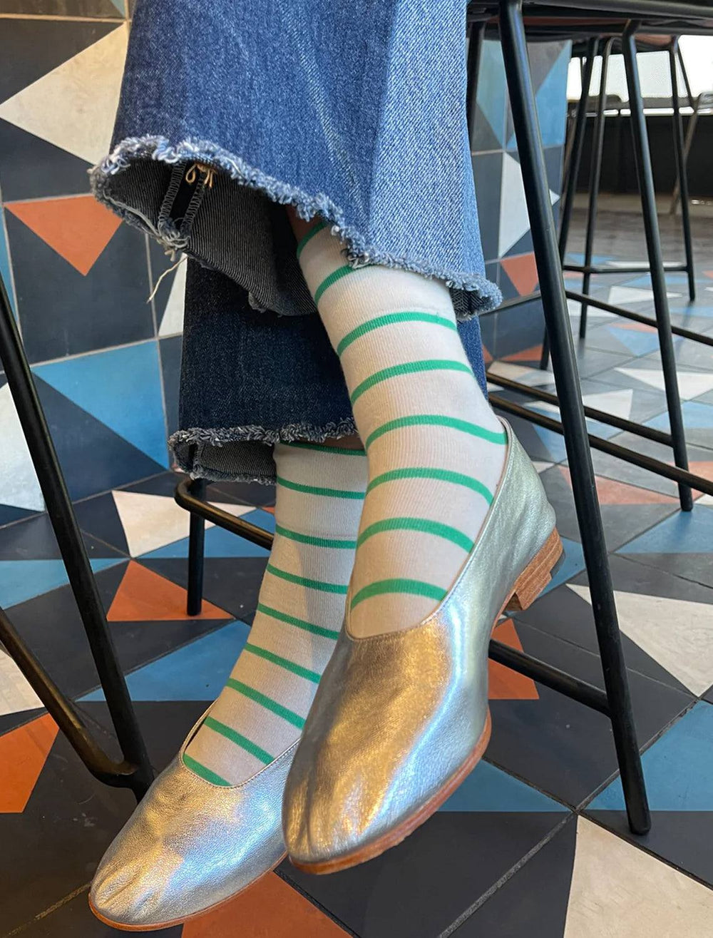 Le Bon Shoppe's wally socks in irish green.