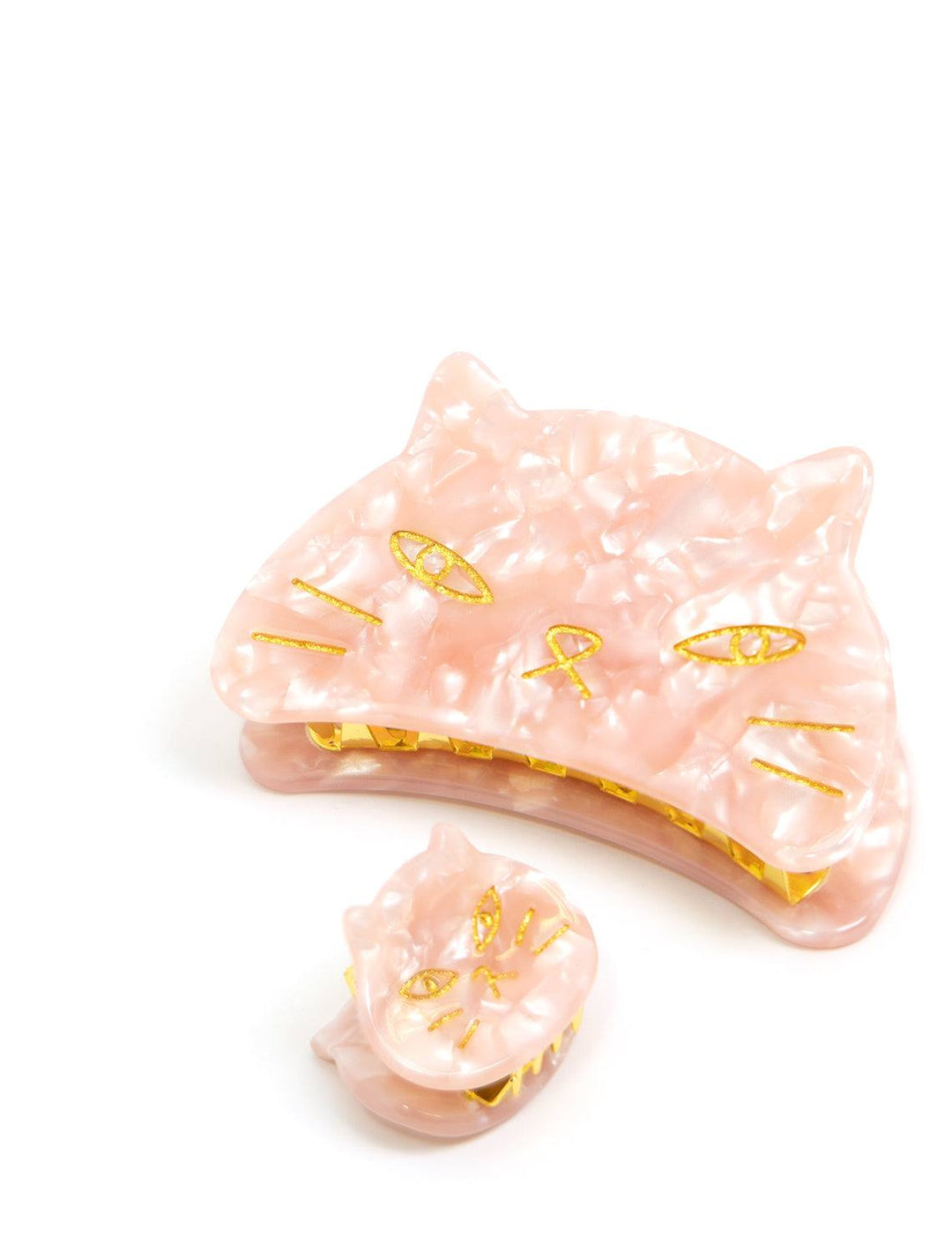 baby cat hair claw in pink (2)