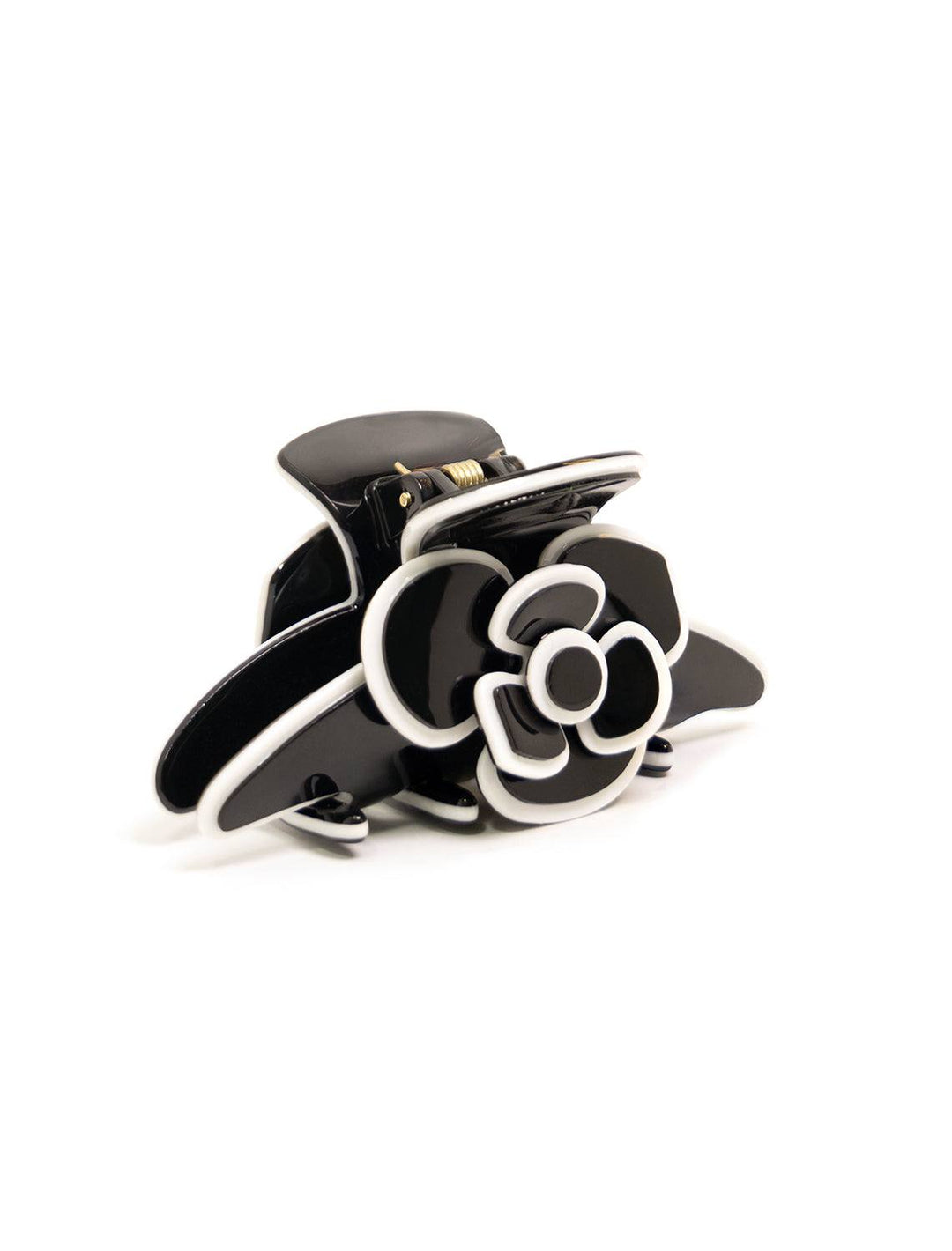 chanel camelia flower clip in black – Twigs