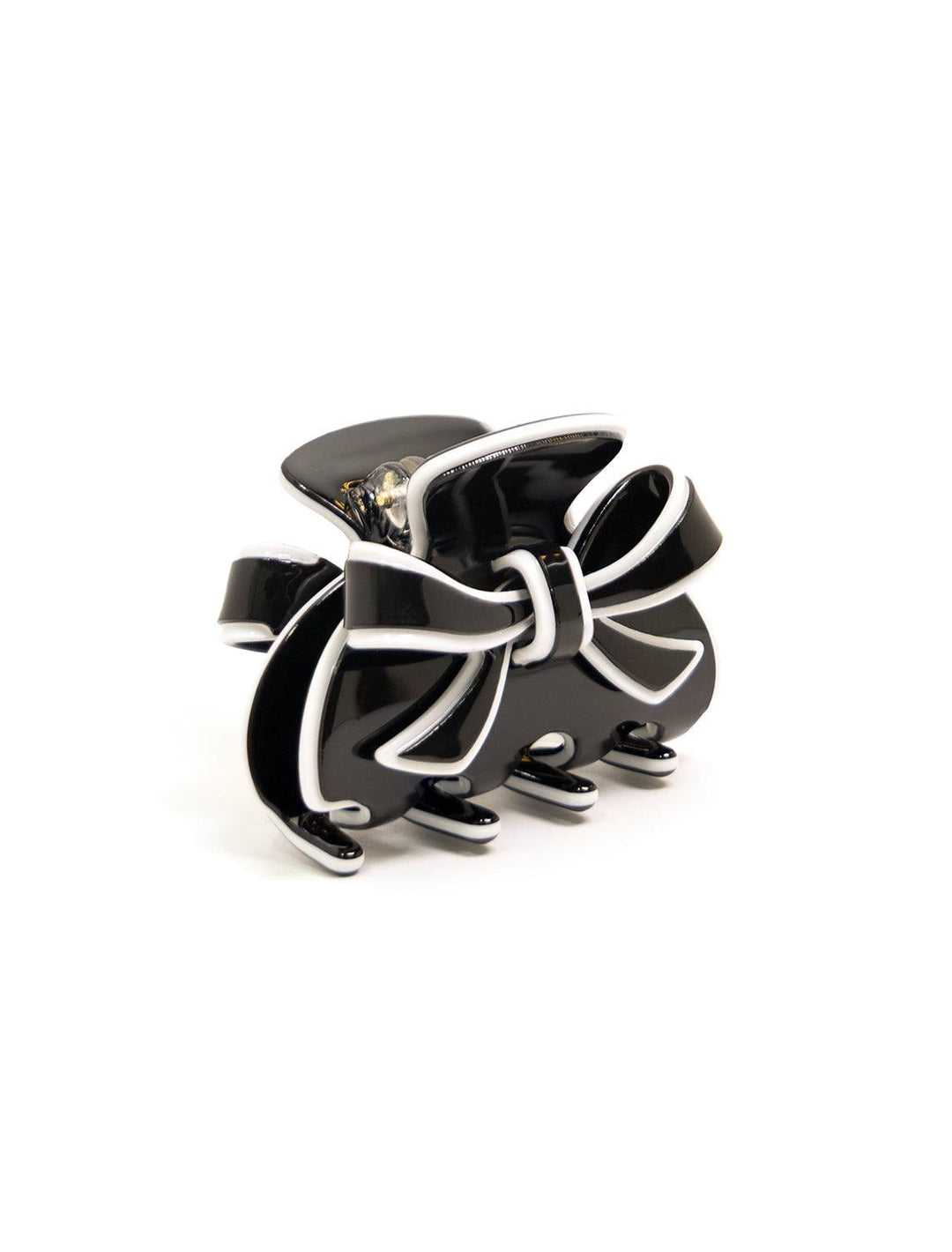 chanel bow clip in black – Twigs