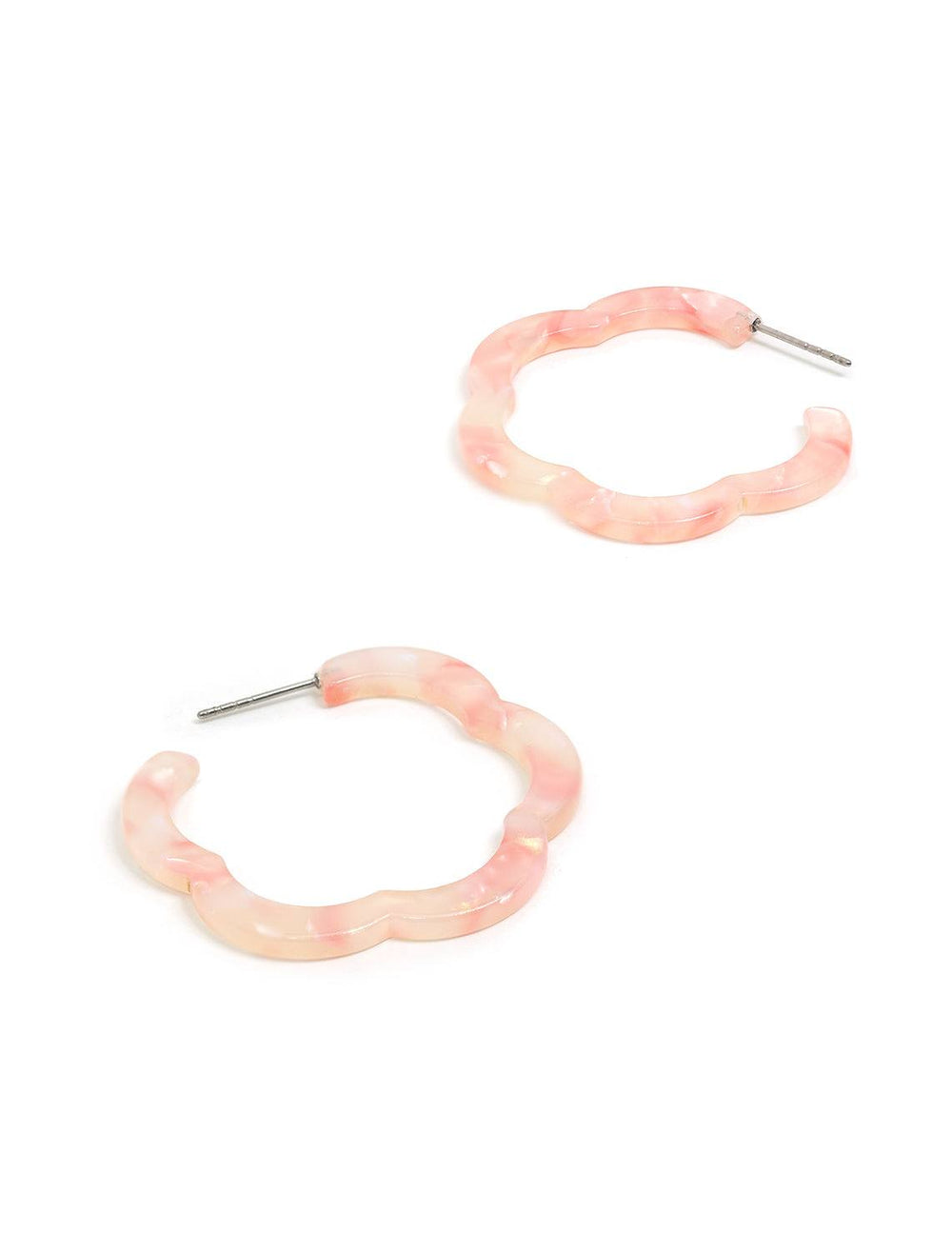 posey hoops in coral (2)