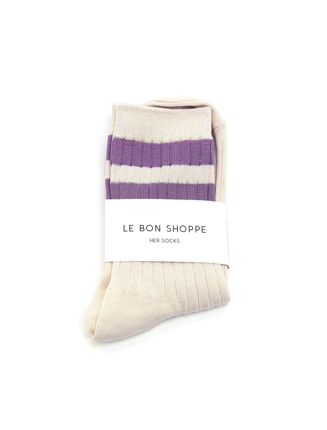 Le Bon Shoppe's her socks varsity in azalea.