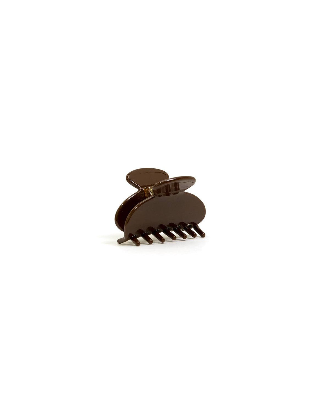 Nat + Noor's Small Hair Claw in Chocolate.