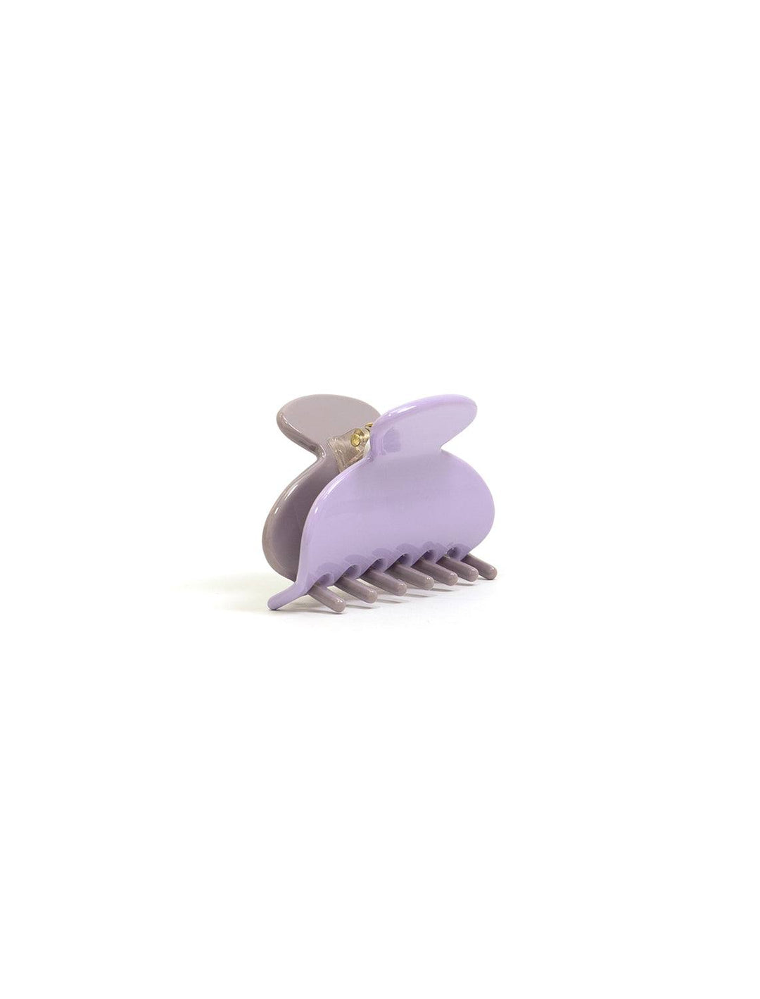Nat + Noor's Two-Tone Small Hair Claw in Plum.