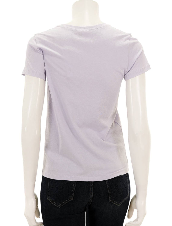 Back view of Lilla P's short sleeve crewneck in lily.