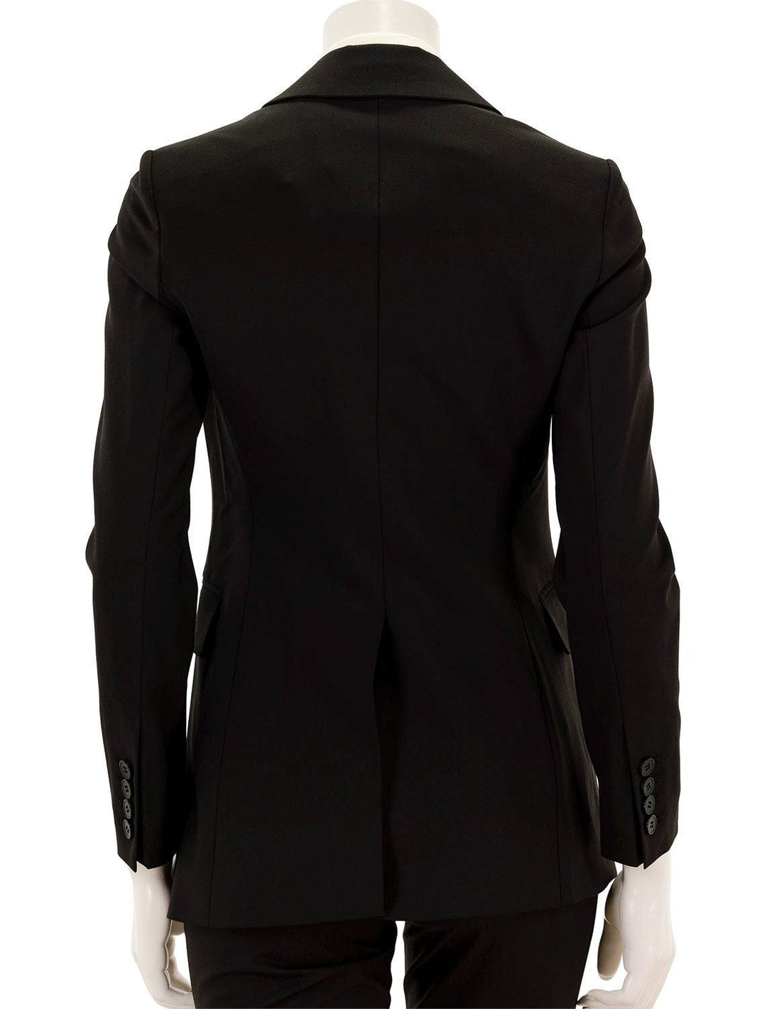 Back view of Theory's etiennette blazer in black.