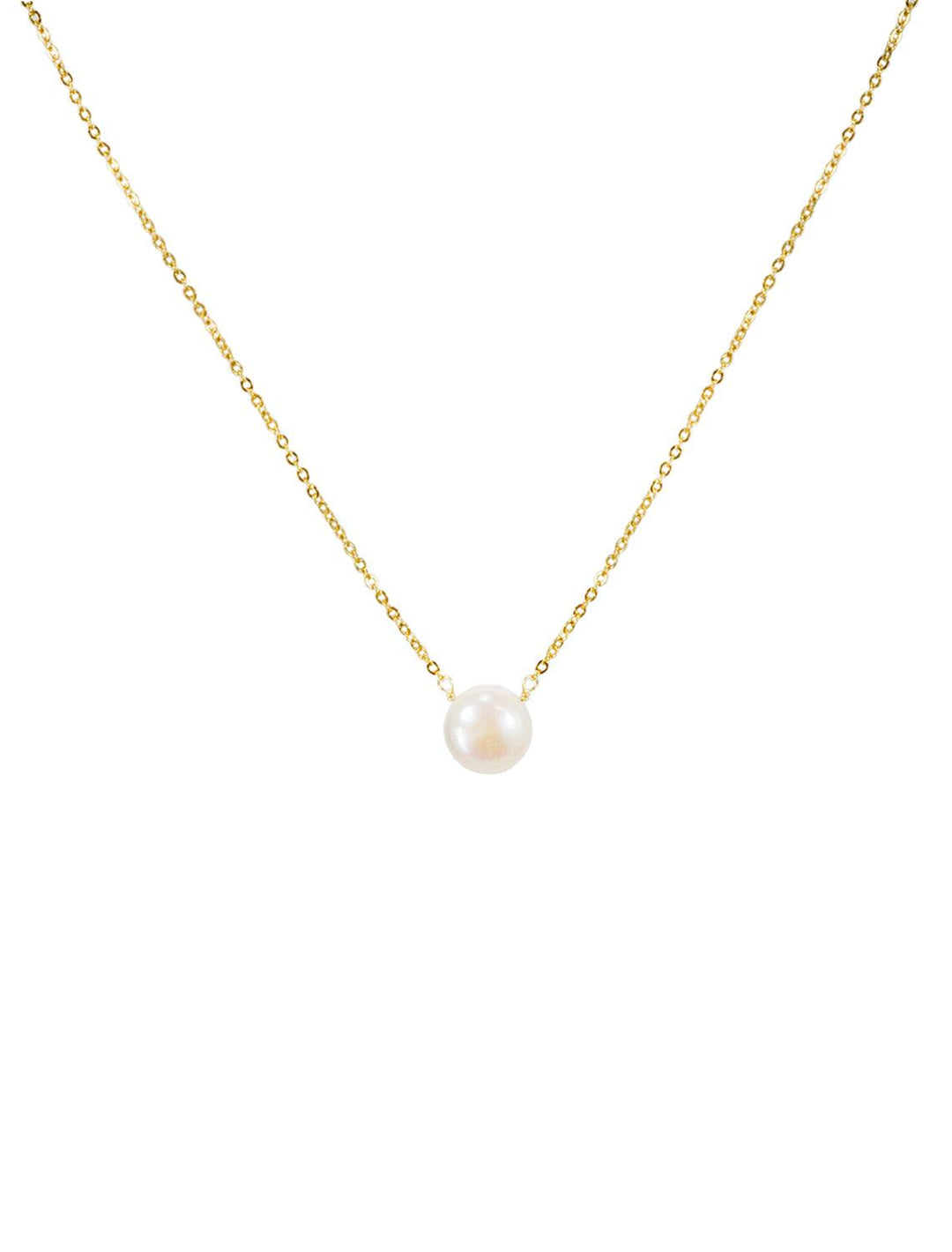 solitaire pearl necklace