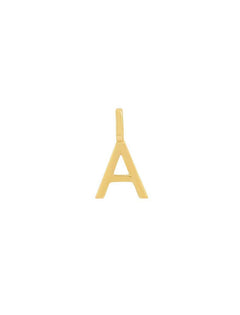 14k initial charm - A