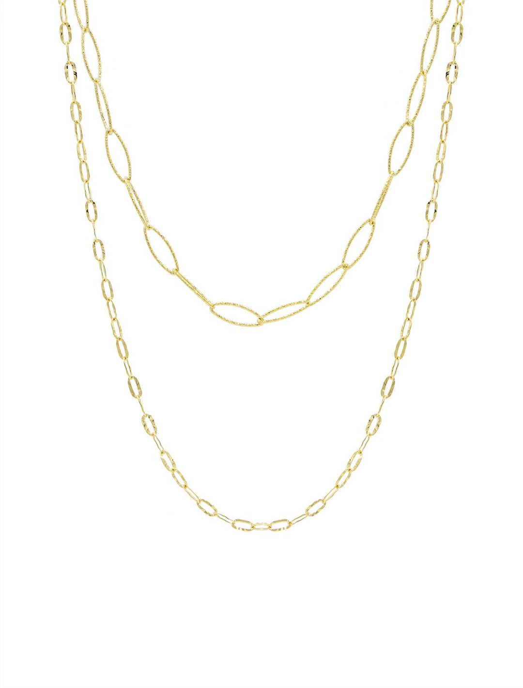 double cable chain necklace