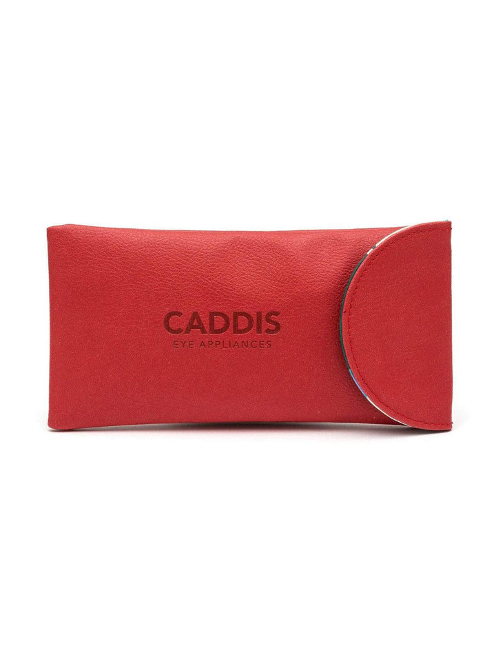 pulverized apple leather pouch in ruby