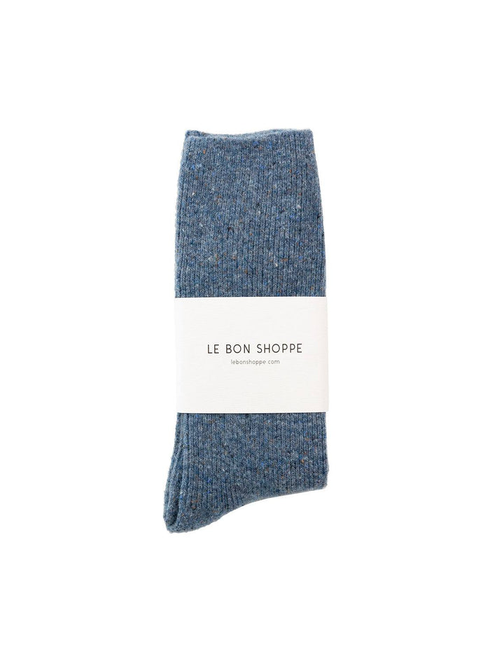 snow socks in denim