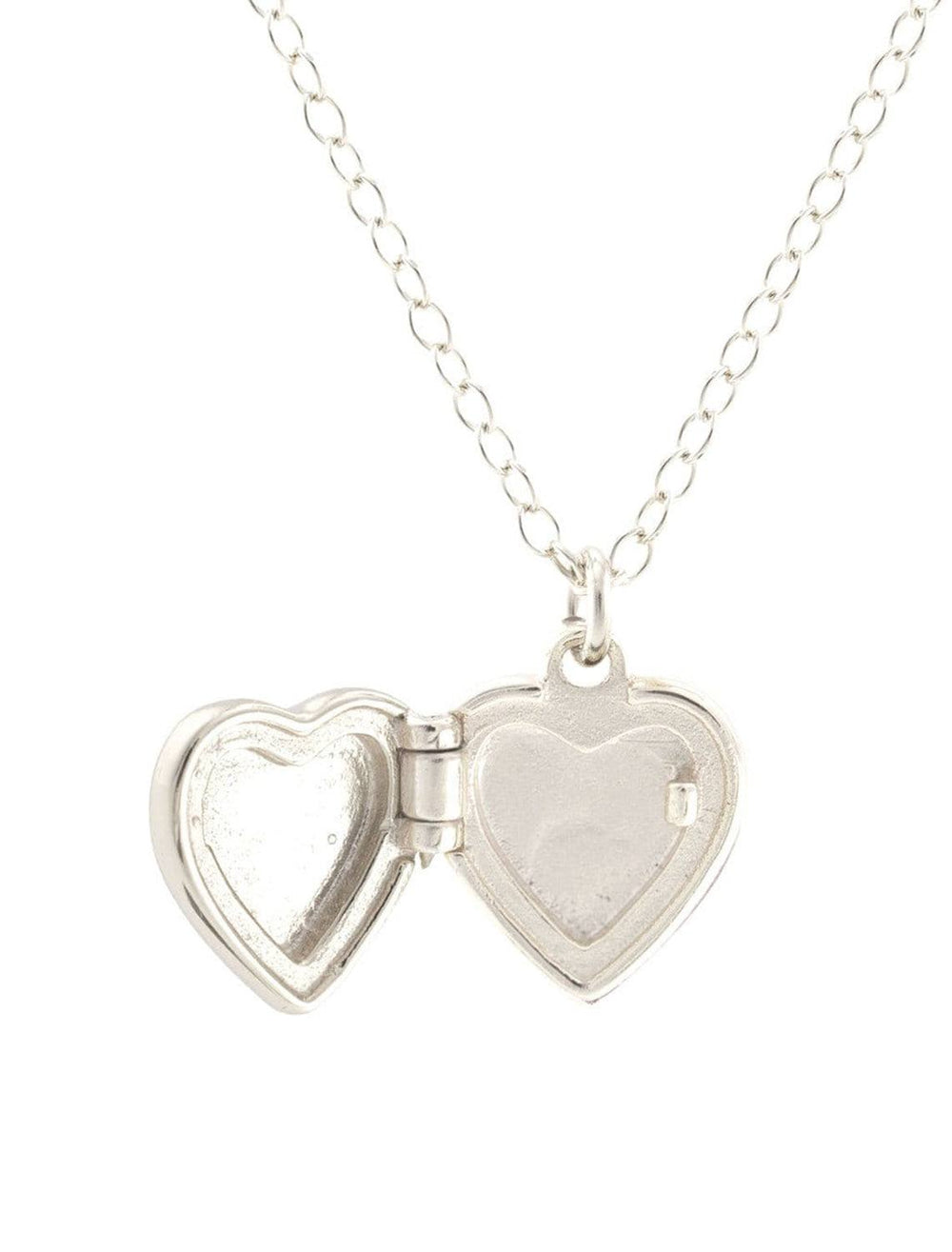 silver heart locket necklace (2)