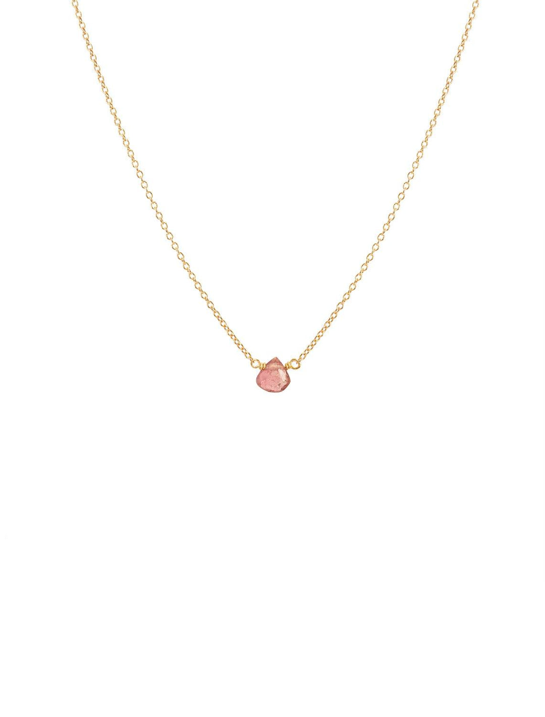 pink tourmaline pendant necklace