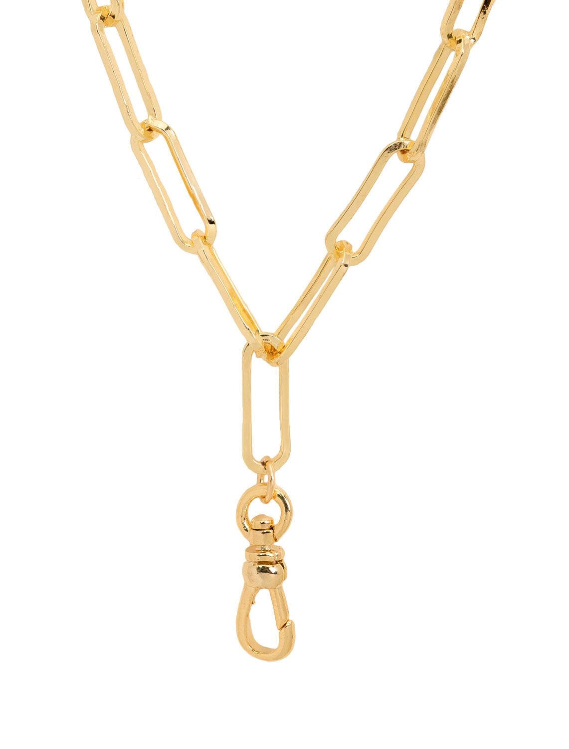 See-Thru Clear Chain Link Necklace (Gold) – Lil' Luxuries Boutique
