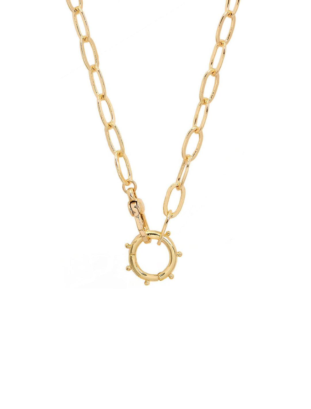 oval link chain necklace for charms