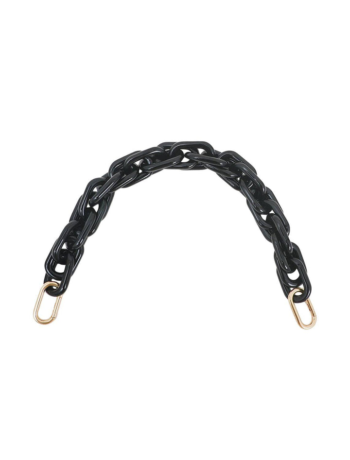 black resin chain shortie strap