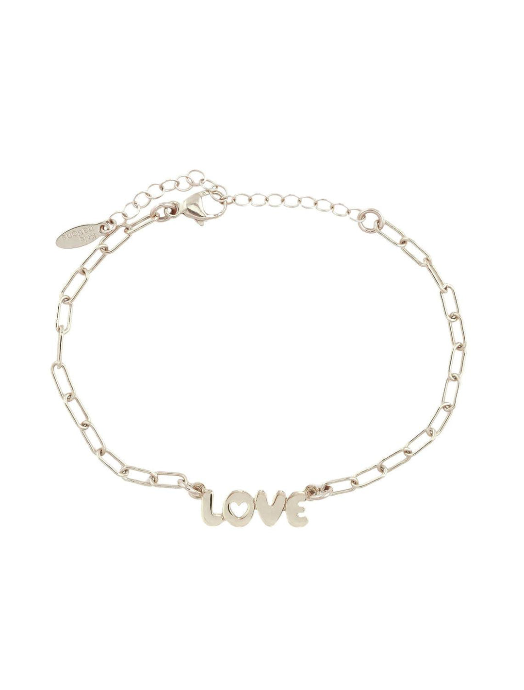 Kris Nations love bubble charm bracelet in silver - Twigs